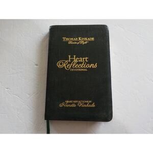 Heart Reflections Devotional by Nanette Kinkade Green Bonded Leather Book
